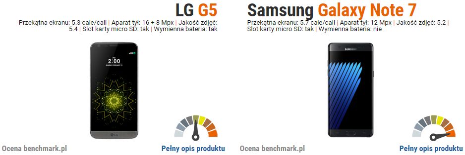 LG G5 vs Samsung Galaxy Note 7