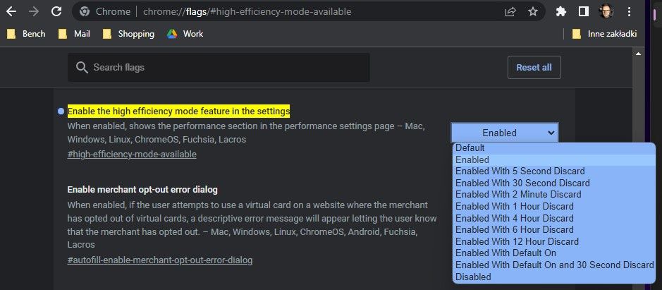 Google Chrome Memory Saver