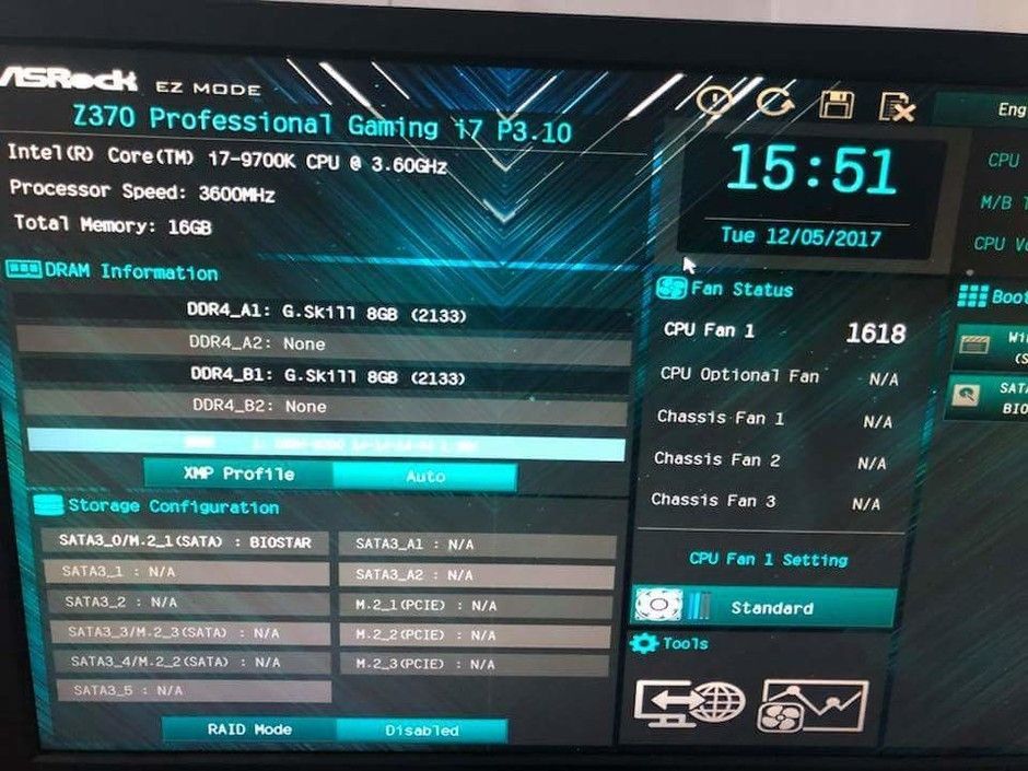 Intel Core i7-9700K - podkręcanie Cnebench R15