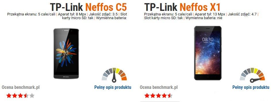 neffos x1 vs neffos c5