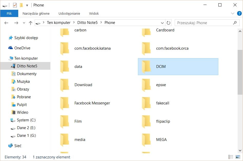 DCIM na PC