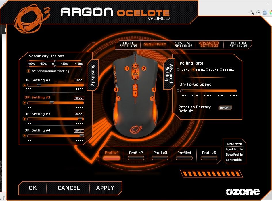 Ozone Settings