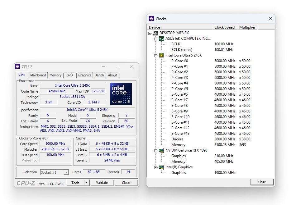 Intel Core Ultra 5 245K