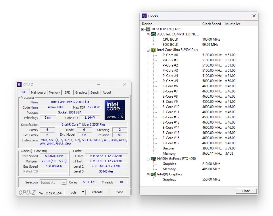 Intel Core Ultra 5 250K Plus - specyfikacja procesora