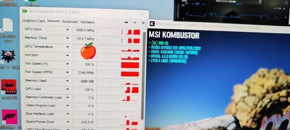 GeForce RTX 4090 - taktowanie