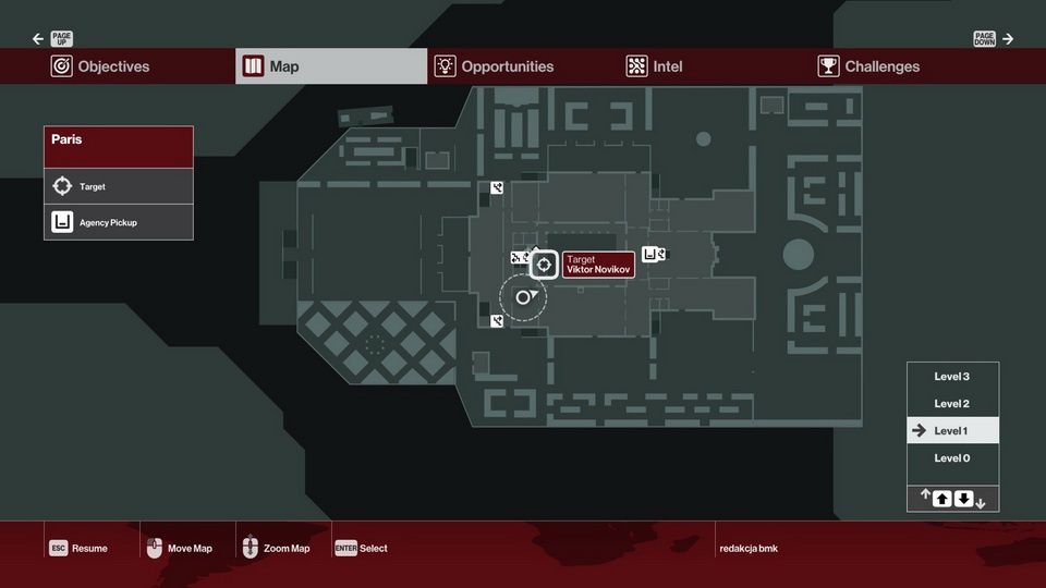 Hitman - mapa obiektu