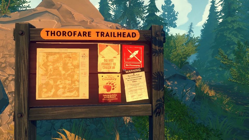 Firewatch - tablica ogłoszeniowa