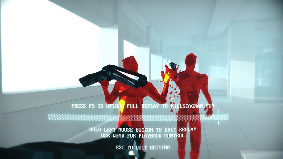 SUPERHOT - wrzucanie na Killstagram