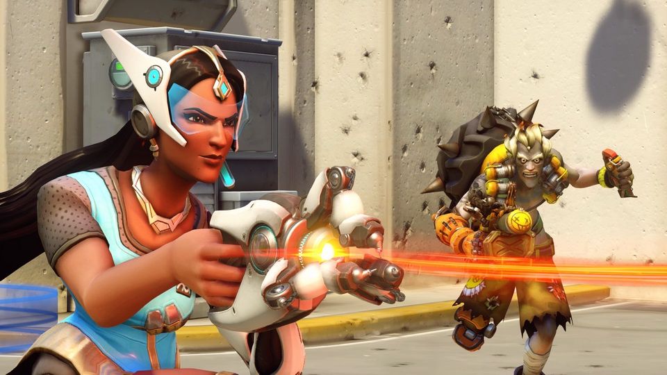 Overwatch - Junkrat z oponą na plecach