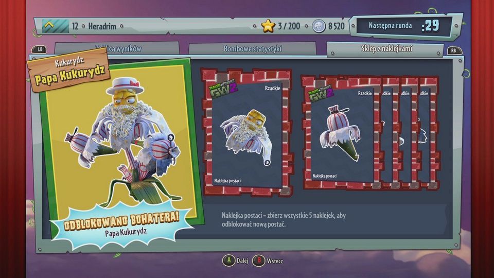 Plants vs Zombies Garden Warfare 2 - kostium Kukurydza z kart