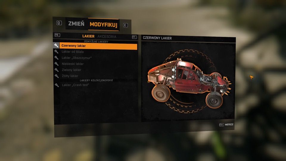 Dying Light The Following - modyfikacje samochodu