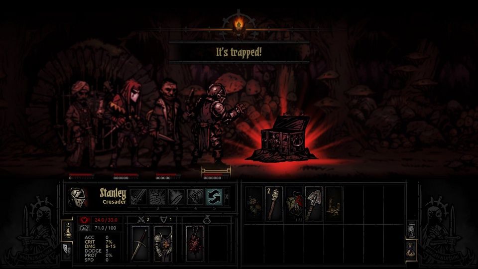Darkest Dungeon - pułapki wpływają na psychikę