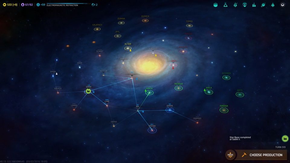 Master of Orion: Conquer the Stars - galaktyka