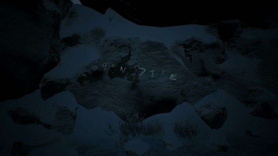 Kholat - długość i szerokość geograficzna wyryte w kamieniu