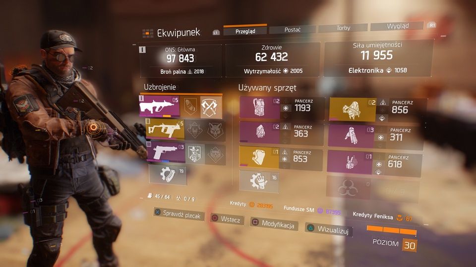 The Division - unikalne wyposażenie