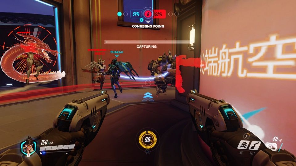 Overwatch - widok z oczu Smugi