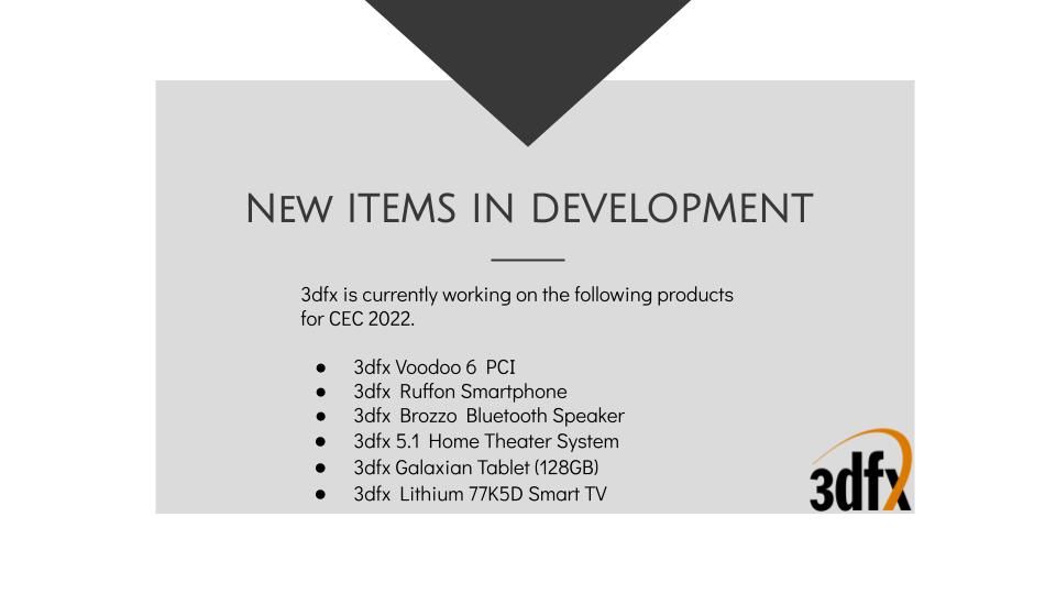 3dfx - zapowiadane produkty