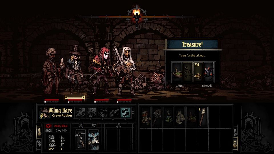 Darkest Dungeon - skrzynie ze skarbami
