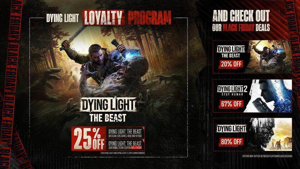 Startuje program lojalnościowy dla fanów Dying Light i pierwsza przecena The Beast