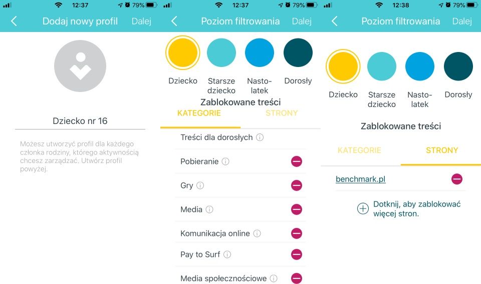 TP-Link Deco P9 - Aplikacaj Deco Kontrola rodzicielska 1/2