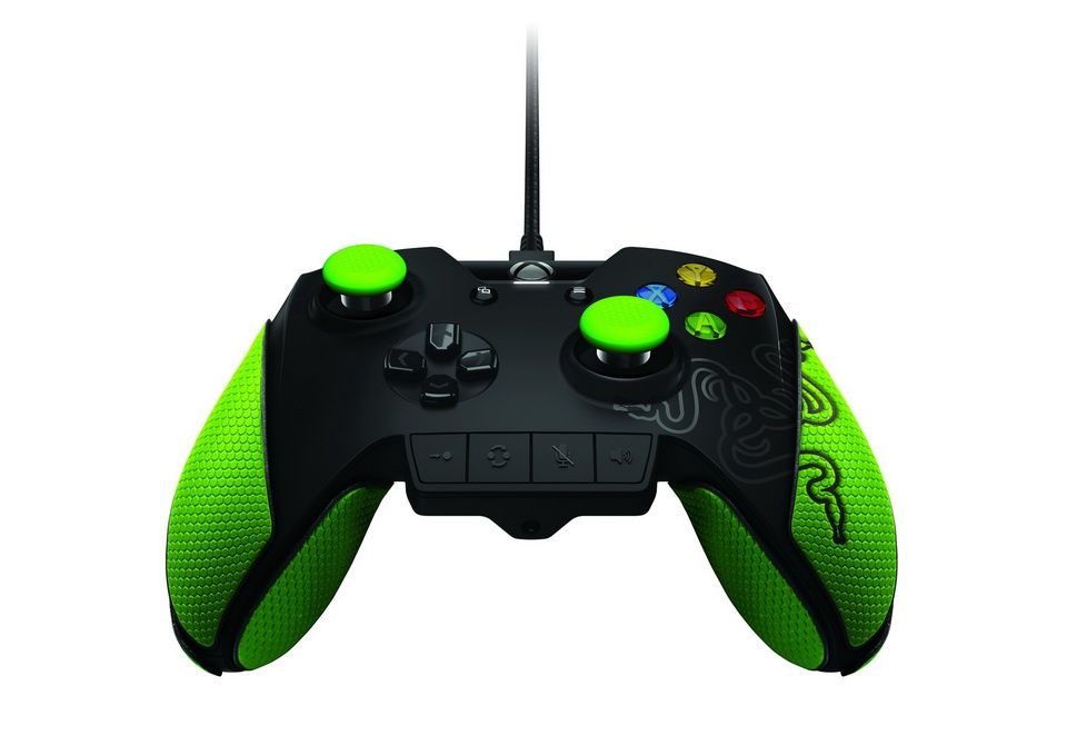 Razer Wildcat - charakterystyczne zielone wstawki
