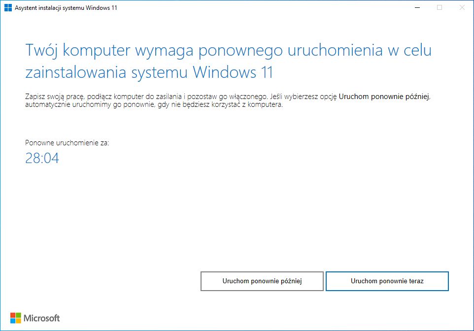 Asystent instalacji systemu Windows 11