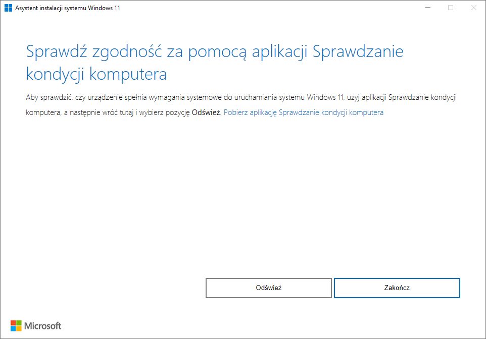 Asystent instalacji systemu Windows 11