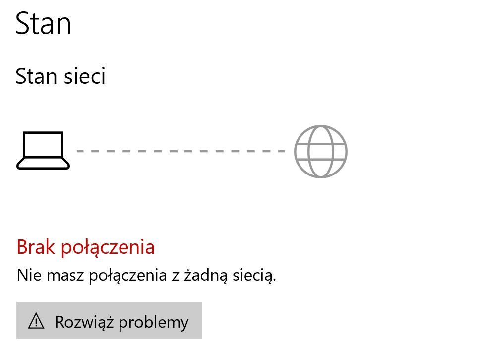 Automatyczne rozwiązywanie problemów z siecią Windows 10