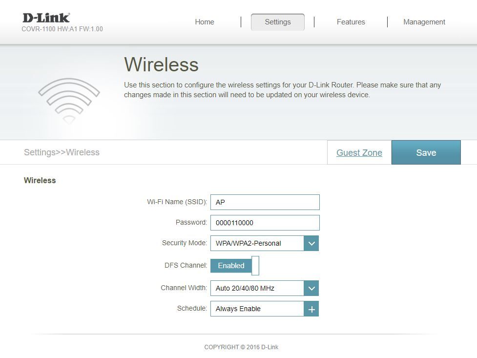 D-Link Covr 1100 - Zaawansowana konfiguracja Wi-Fi