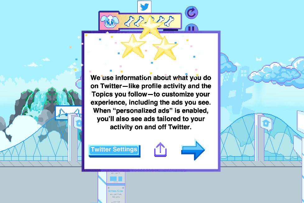 twitter gra poziom 1