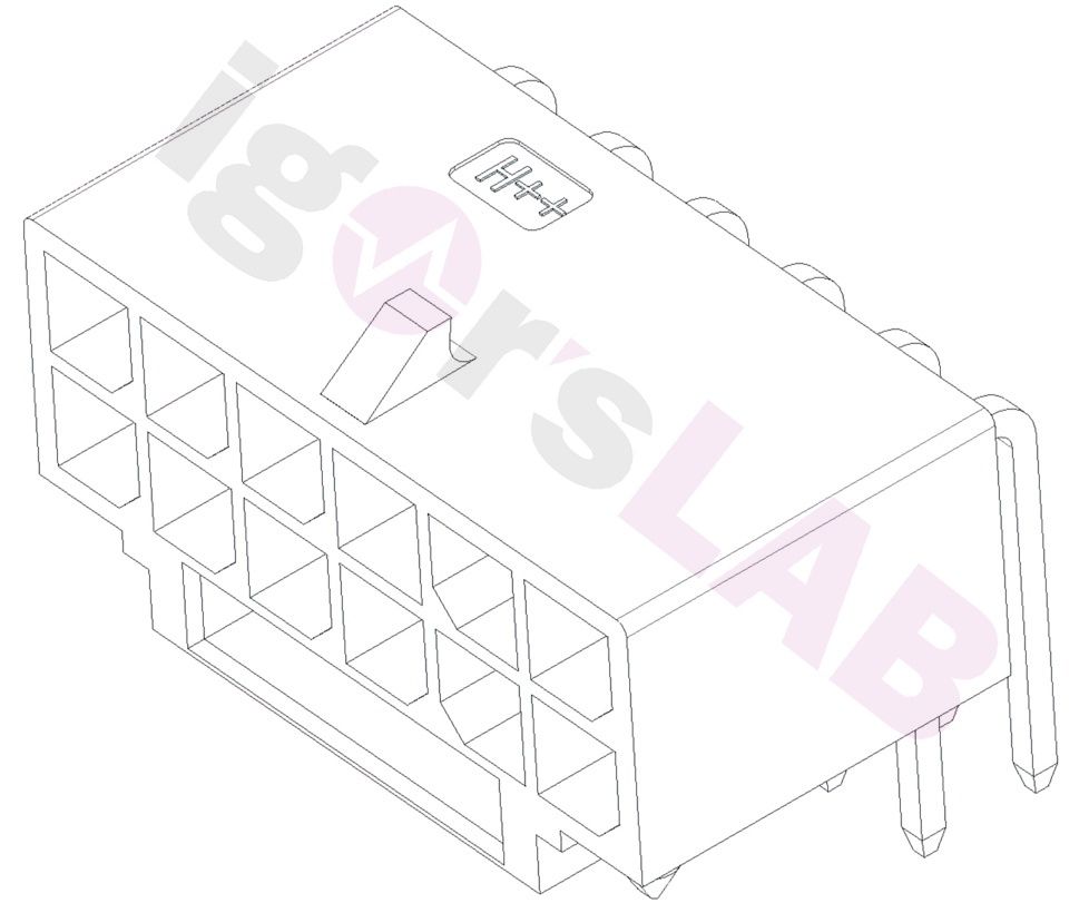 Gniazdo 12V-2×6