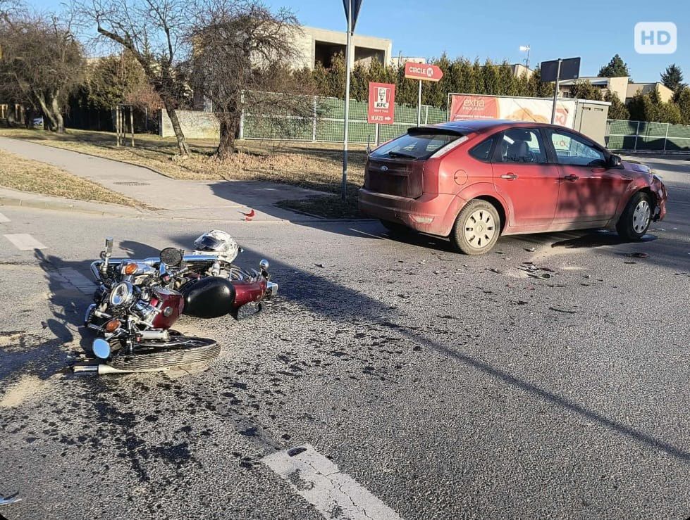 Potrącenie motocyklisty 