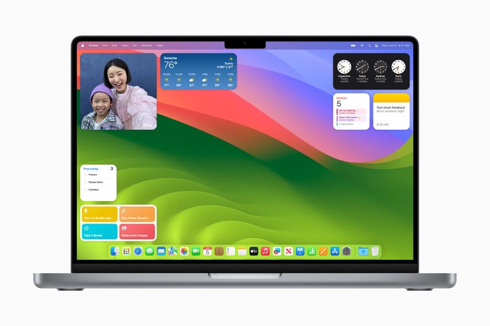 macOS widżety