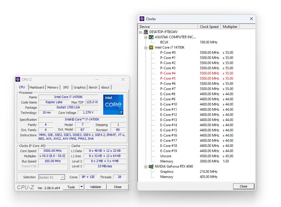 Podkręcanie procesora Intel Core i7-14700K