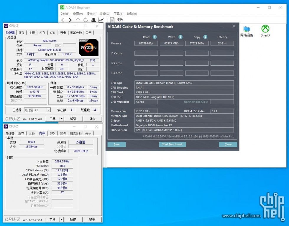 AMD Ryzen 4000 Renoir - RAM 4200 MHz