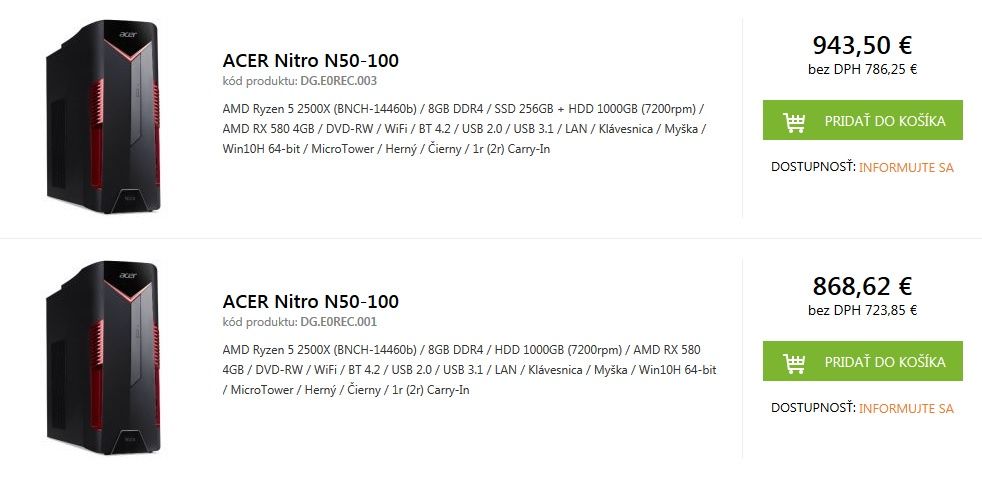 Acer Nitro N50-100
