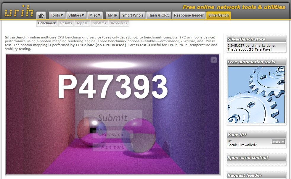 SilverBench Online PC