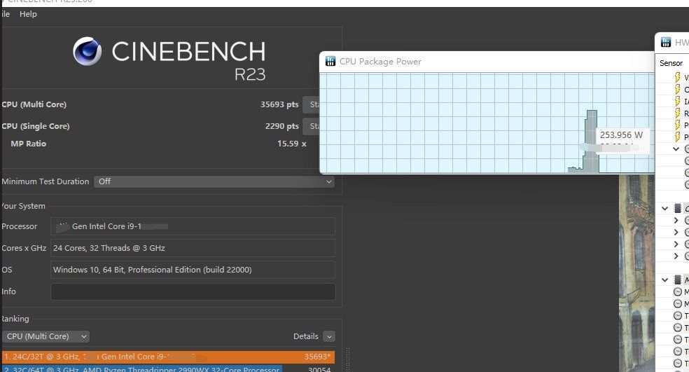 Intel Core i9-13900K - wydajność w Cinebench R23