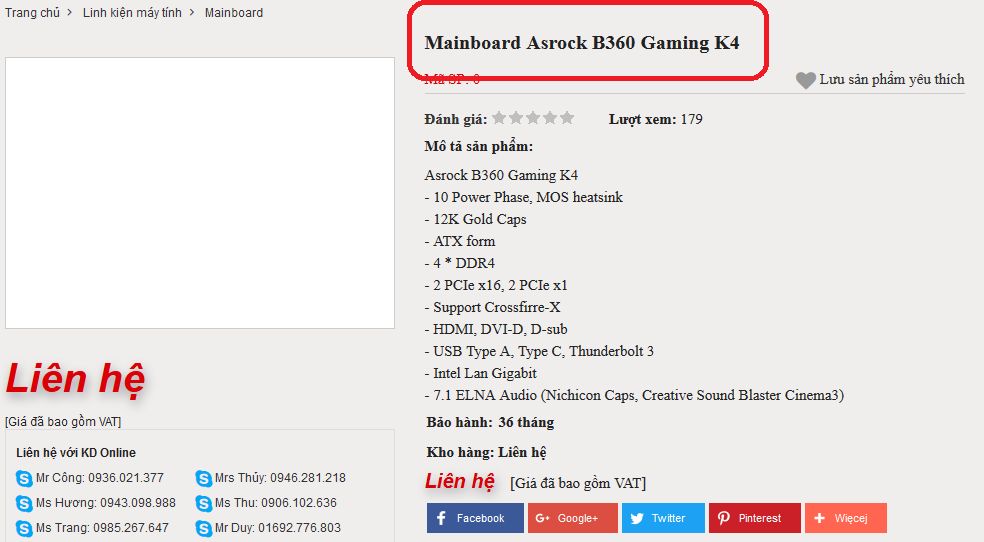 ASRock B360 Gaming K4