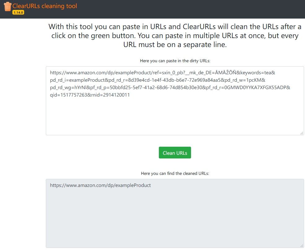 ClearURL