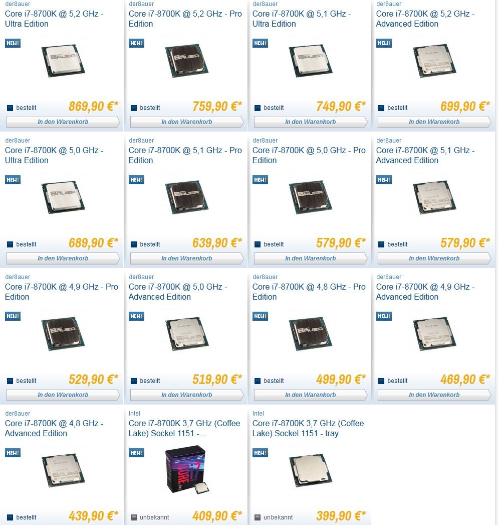 Intel Core i7-8700K - der8auer