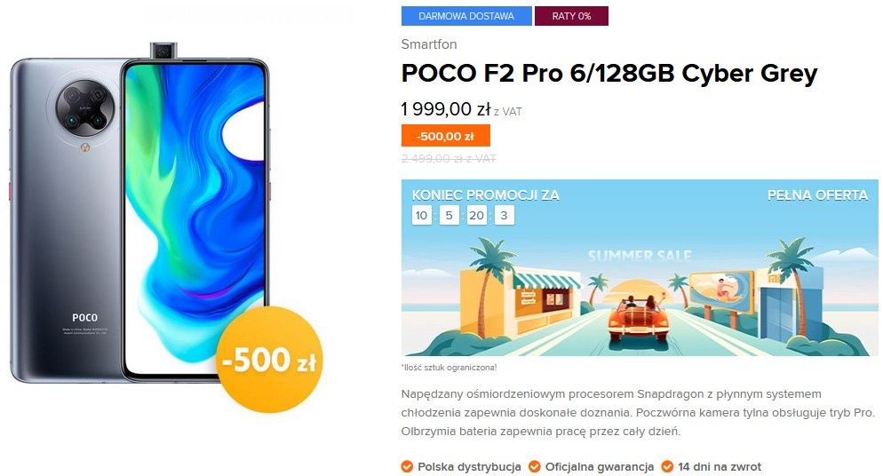 Poco F2 Pro promocja