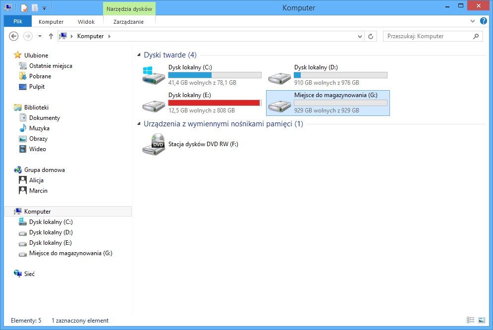 RAID w Windows 8