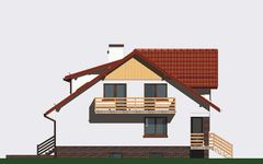 Projekt domu APS 007 (LUA1006) - elewacja lewa