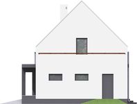 Projekt domu Rumcajs z garażem 1-st. [A] (WRF1336) - elewacja prawa