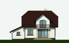 Projekt domu APS 146 (LUA1163) - elewacja tylna