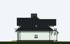 Projekt domu APS 215 dwulokalowy (LUA1293) - elewacja lewa