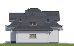 Projekt domu APS 136 + 2G (LUA1335) - elewacja lewa