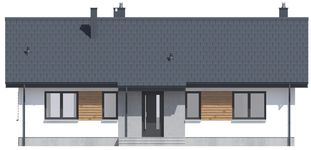 Projekt domu Tracja 2 Teriva (WOE1115) - elewacja frontowa