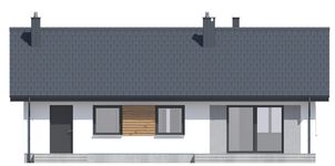 Projekt domu Tracja 2 Teriva (WOE1115) - elewacja tylna